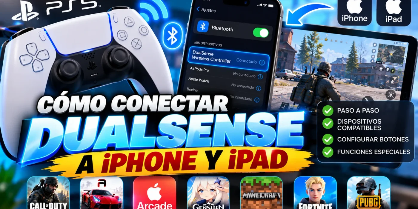Cómo conectar un mando DualSense de PS5 al iPhone o iPad
