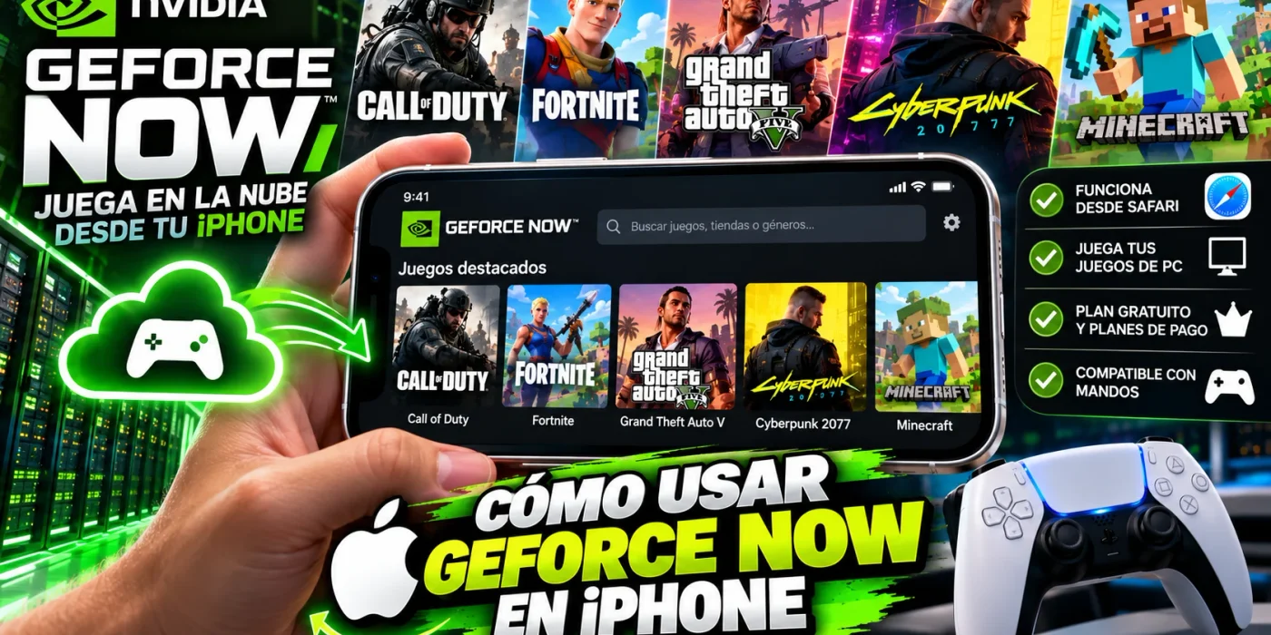 Cómo jugar juegos de PC en iPhone con GeForce NOW